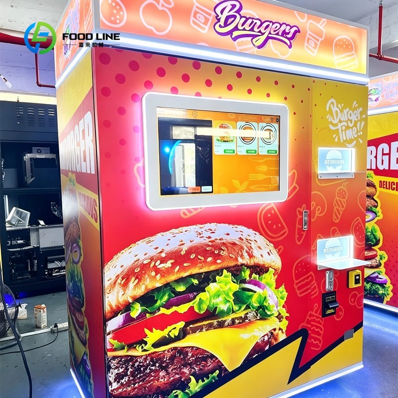 Popcorn Vending Machine - Distributeur automatique de hamburgers personnalisé 24h/24