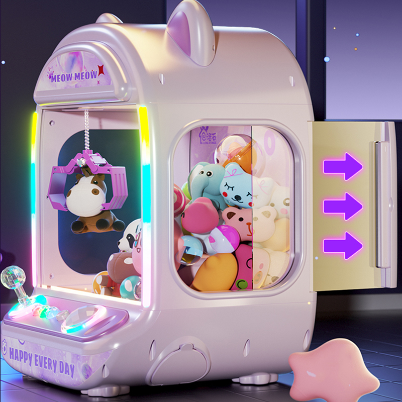 Claw Crane Machine - Machine à poupée automatique violette pour