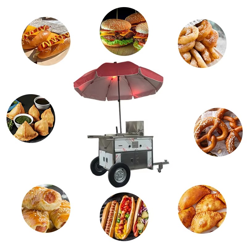 Chariot de vente ambulante com - Hot Dog Vending Cart avis et prix
